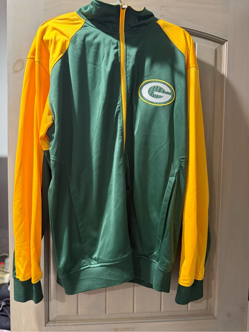 Majestic Green and Gold Full-Zip Performance Jacket